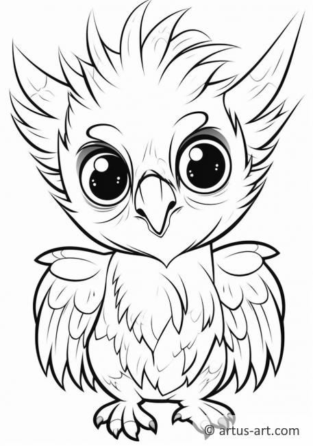 Awesome Cockatoo Coloring Page
